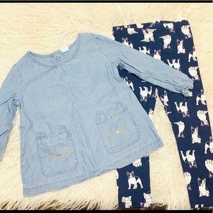 3/$25 Girls Carters Outfit 24 Months